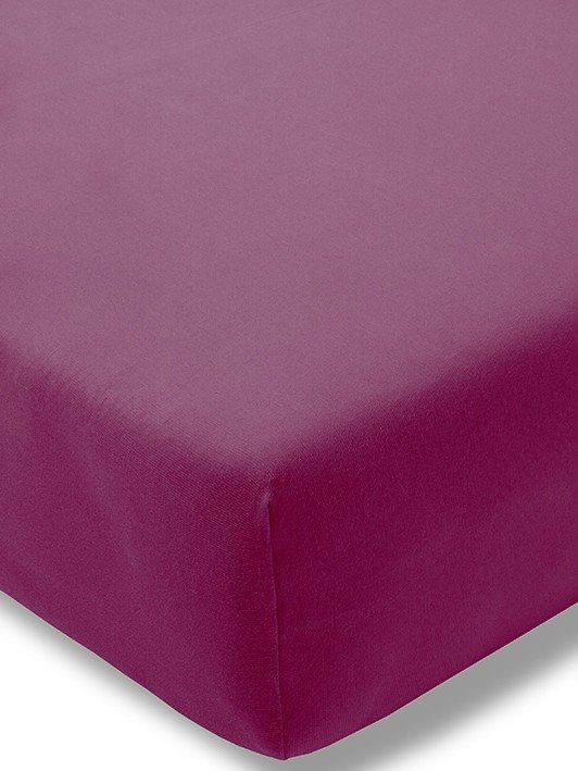 Estella prześcieradło jersey stretch z gumką fuchsia