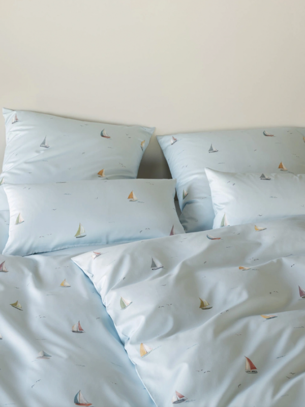 Elegante pościel mako bawełna Sail Away blau 24576 240x220