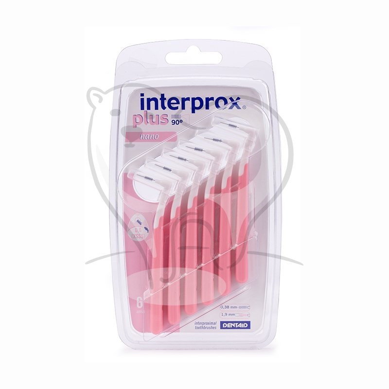 Interprox Plus Nano 0,6mm - szczoteczki międzyzębowe różowe