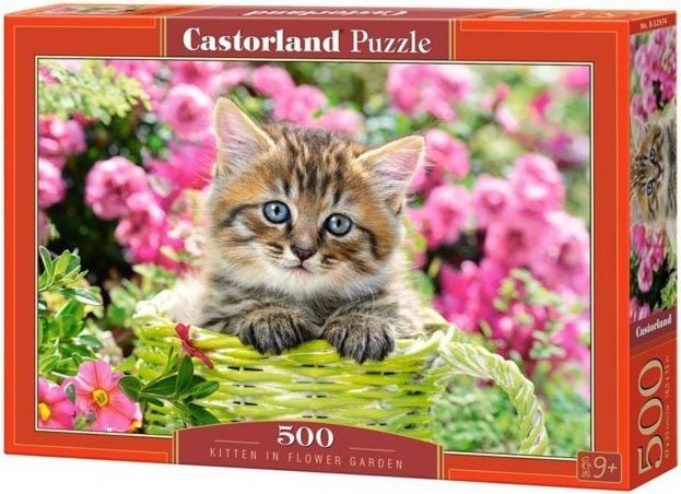 Puzzle Kociak W Kwiatach Castorland 500el 1