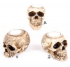 świecznik w kształcie czaszki - mała czaszka podstawka na świeczkę typu podgrzewacz