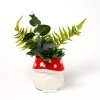 Muchomor Domek Skrzata - ceramiczna słonka na doniczkę do kwiatów