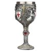 kielich dekoracyjny, puchar na wino Średniowieczny Rycerz Krzyżowiec - Templariusz