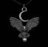 naszyjnik Lot Bogini Flight of the Goddess - wisiorek Sowa i Księżyc - biżuteria magiczna