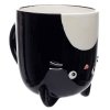 Czarny Kot Feline Fine - porcelanowy kubek odwracany w kształcie kota