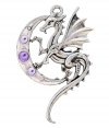 naszyjnik ze smokiem i księżycem Luna Dragon magiczna biżuteria