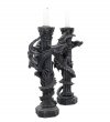 komplet 2 świeczników na świece stołowe - gotyckie Smoki Guardians of the Light Nemesis Now