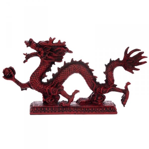 figurka dekoracyjna Czerwony Chiński Smok