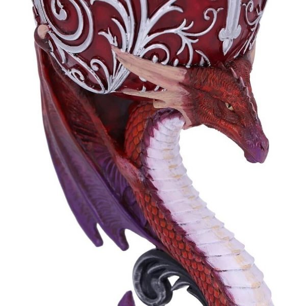 Smocza Modlitwa &quot;Dragons Devotion&quot; zestaw 2 kielichy dekoracyjne ze smokami w kształcie serca