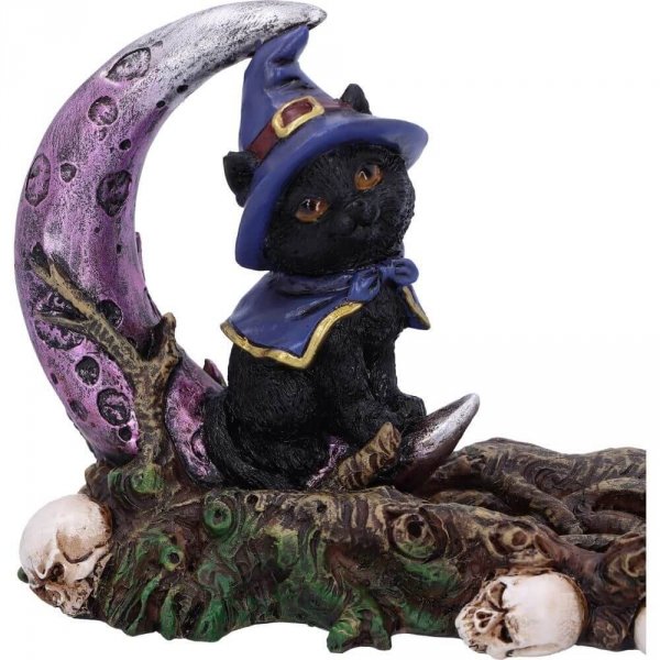 kadzielniczka Magiczny Kot Czarownicy i Księżyc - podstawka na kadzidła długie