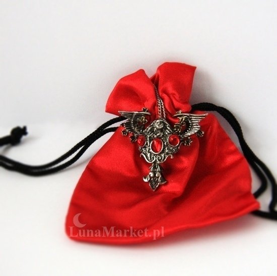 naszyjnik z gotyckim aniołem - amulet ochronny