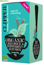 HERBATKA Z LUKRECJĄ I MIĘTĄ PIEPRZOWĄ BIO ORGANIC CLIPPER 20 SASZETEK 