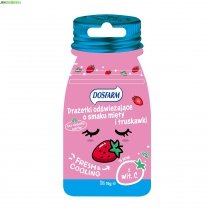 DRAŻETKI ODŚWIEŻAJĄCE MIĘTA - TRUSKAWKA BEZ CUKRU  DOSFARM 16 g