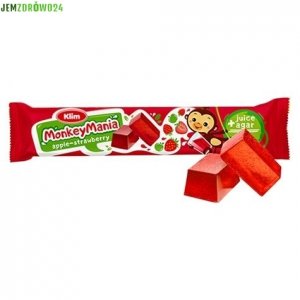 GALARETKI BEZGLUTENOWE WEGE MONKEY MANIA TRUSKAWKOWE KLIM 39 g 