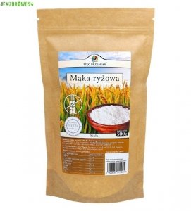 MĄKA RYŻOWA BIAŁA BEZGLUTENOWA PIĘĆ PRZEMIAN 500 g
