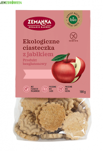 CIASTKA BEZGLUTENOWE  Z JABŁKIEM BIO ZEMANKA 100 g