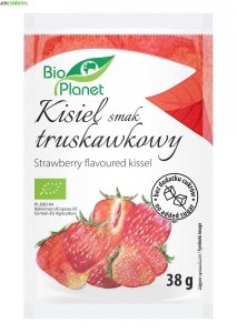 KISIEL TRUSKAWKOWY Z LIOFILIZOWANYMI TRUSKAWAKMI BEZ CUKRU BIO PLANET 38 g