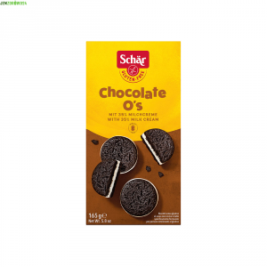 CIASTKA BEZGLUTENOWE O'S Z KREMEM MLECZNYM A'LA OREO SCHAR 165 g 