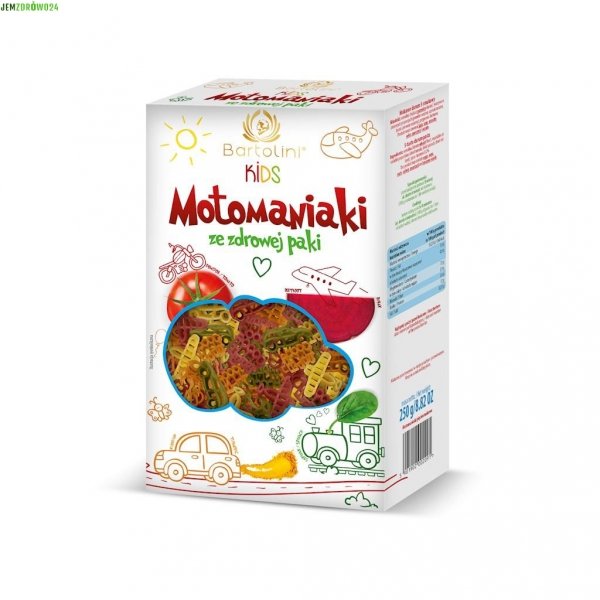 Makaron dla dzieci Motomaniaki Bartolini KIDS 250 g