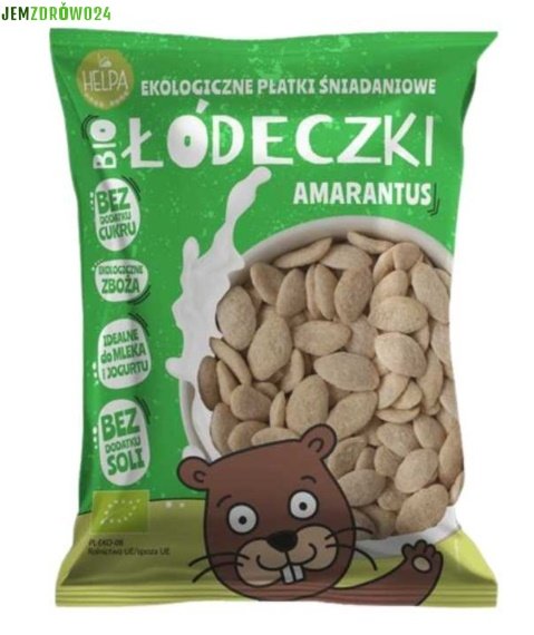 BIO PŁATKI ŚNIADANIOWE DLA DZIECI - ŁÓDECZKI Z AMARANTUSA HELPA 200 G