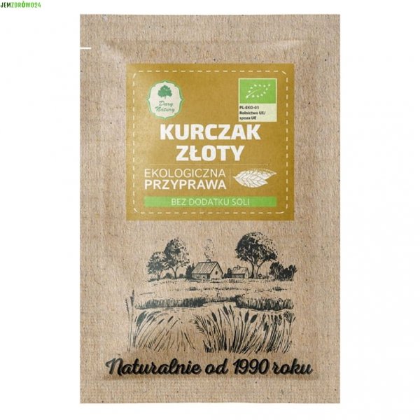 EKOLOGICZNA PRZYPRAWA DO KURCZAKA ZŁOTY KURCZAK DARY NATURY 20 g