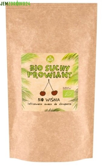SUCHY PROWIANT LIOFILIZOWANA EKOLOGICZNA WIŚNIA W PLASTRACH HELPA 20 g