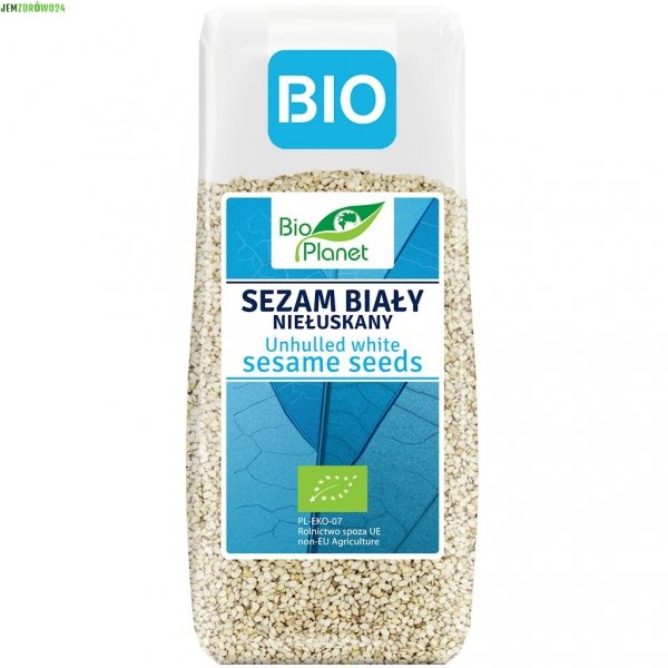 SEZAM BIAŁY NIEŁUSKANY EKOLOGICZNY BIO PLANET 200 g