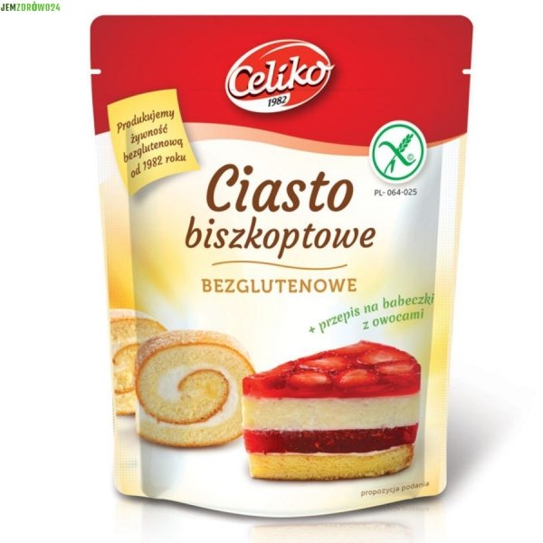 Mieszanka na bezglutenowe ciasto biszkoptowe Celiko 200 g