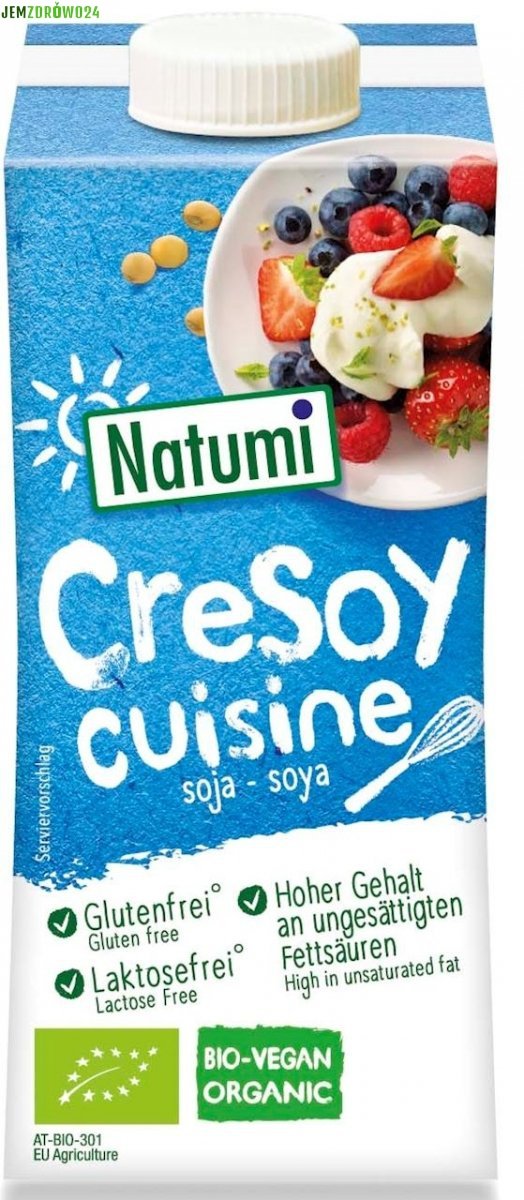 Wegańska śmietanka sojowa bio Natumi 200 ml