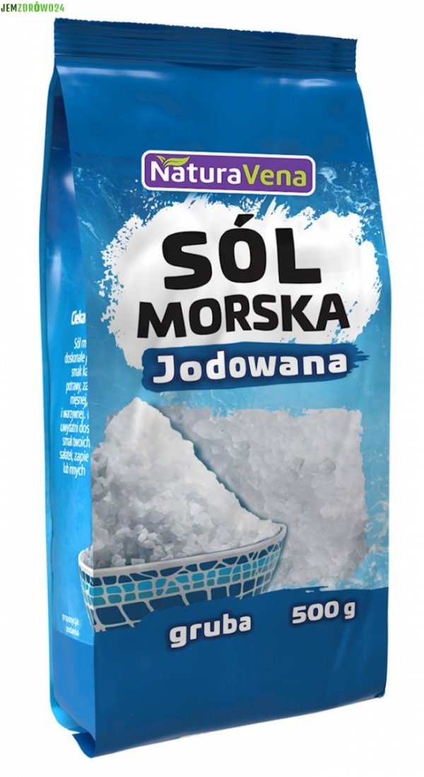 SÓL MORSKA GRUBO MIELONA JODOWANA NATURAVENA 500 g