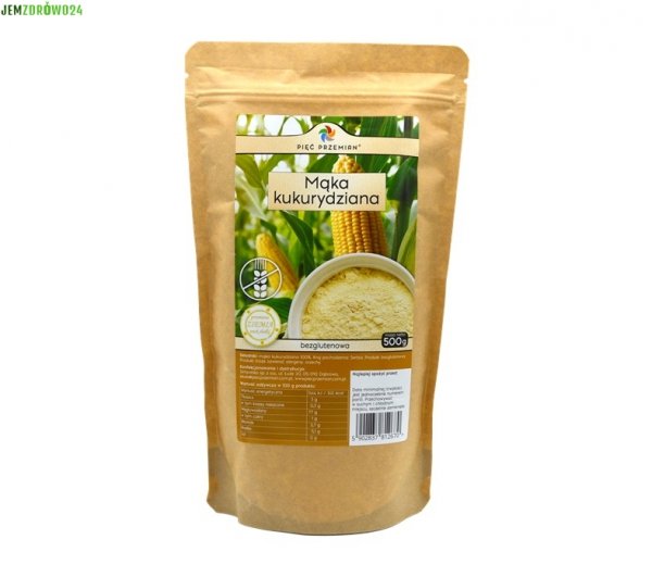 MĄKA KUKURYDZIANA BEZGLUTENOWA PIĘĆ PRZEMIAN 500 g NOWOŚĆ