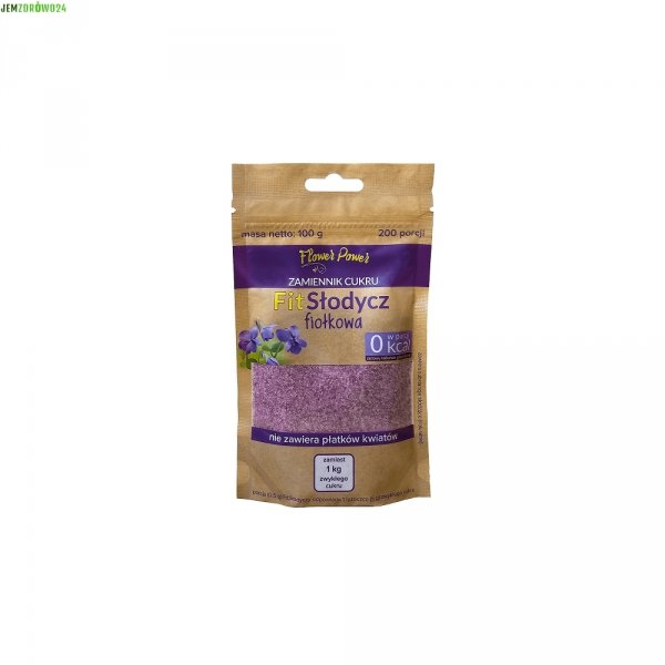 FIT SŁODYCZ FIOŁKOWA KETO 0 KALORII DAWNIEJ JAKO CUKIER FIOŁKOWY FLOWER POWER 100 g