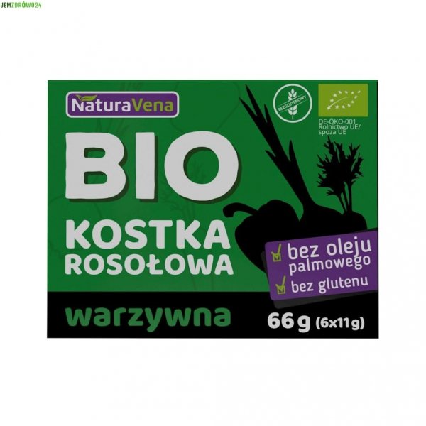 BULION - KOSTKI WARZYWNE BEZGLUTENOWE BIO NATURAVENA 66 g