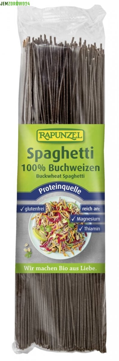 MAKARON SPAGHETTI GRYCZANY BEZGLUTENOWY BIO RAPUNZEL 250 g