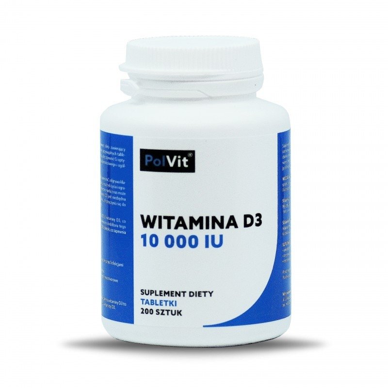 Witamina D3 10,000 IU 200 tabletek