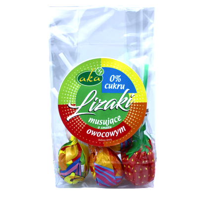 Lizaki Musujące Owocowe 5 sztuk