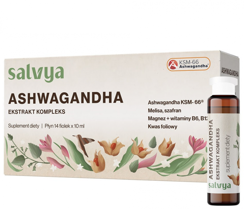 Ashwagandha Ekstrakt 10ml x 14 fiolek