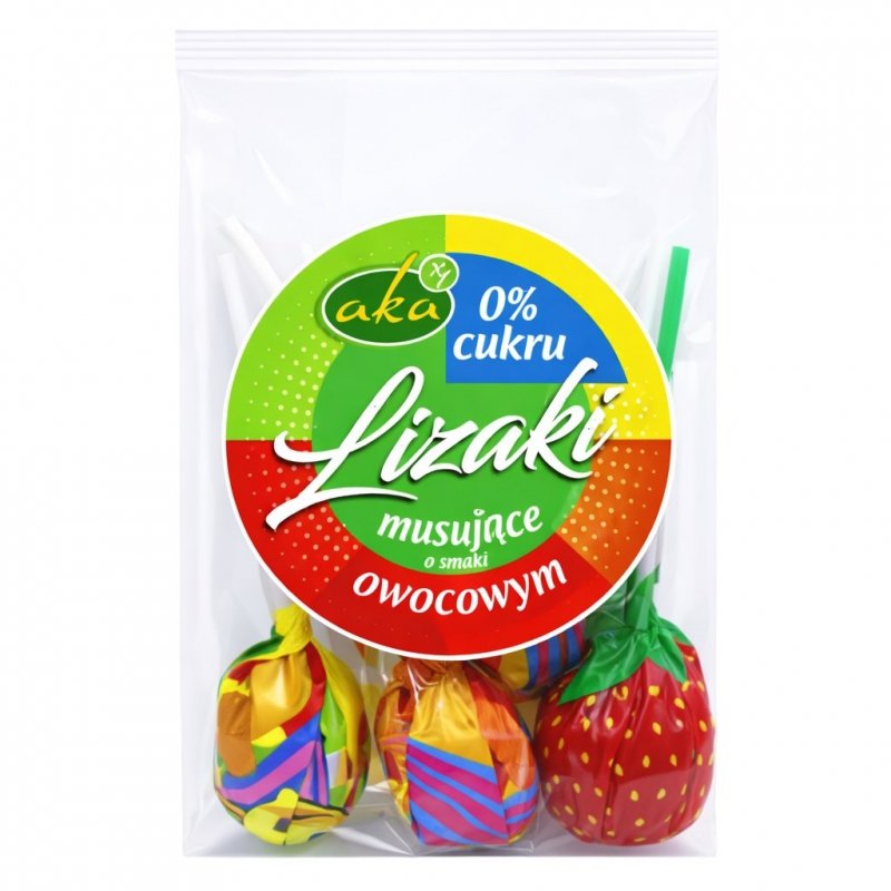 Lizaki Musujące Owocowe 5 sztuk