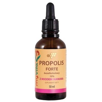  Propolis Forte Bezalkoholowy z Miodem Manuka 50ml