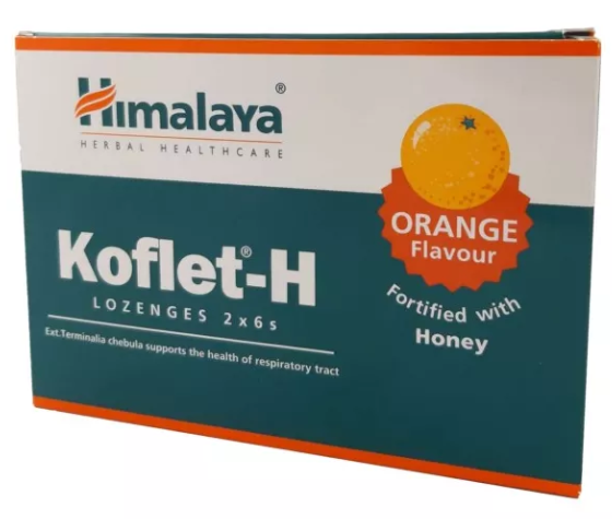 Himalaya Koflet-H do Ssania Pomarańcza 12 tabletek