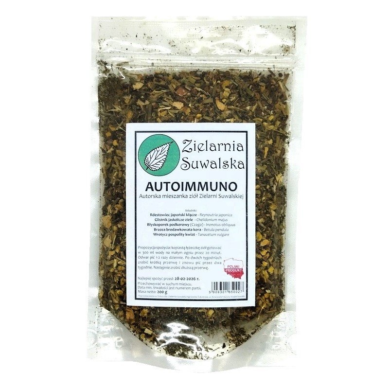 Zioła Autoimmuno - Autorska mieszanka ziołowa Zielarni Suwalskiej 200g  