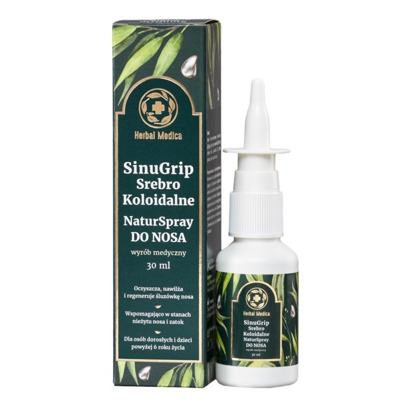 Srebro Koloidalne do Nosa  SinuGrip 30ml