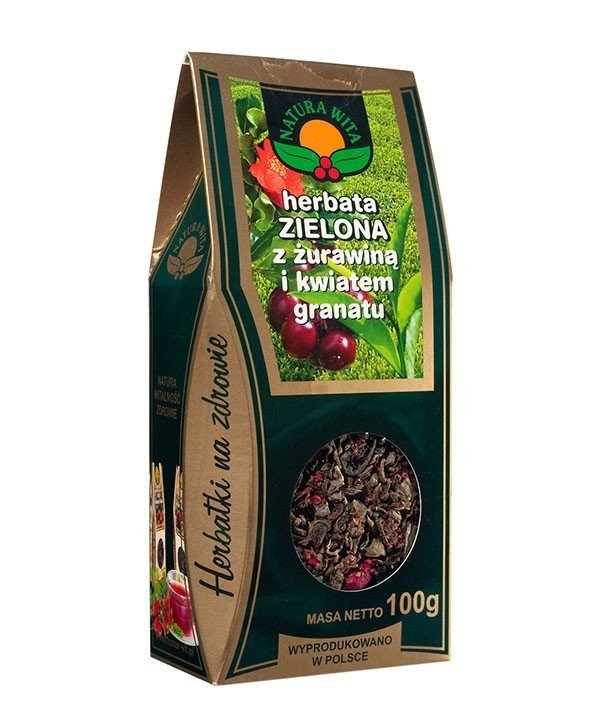 Herbata Zielona z Owocem Żurawiny i Kwiatem Granatu  100g