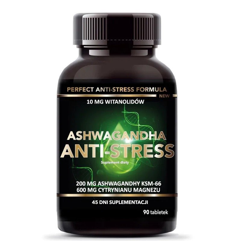 Ashwagandha Anit-Stress z Magnezem 90 tabletek