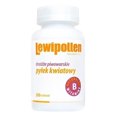 Lewipollen - Drożdże Piwowarskie + Pyłek Kwiatowy 200 tabletek
