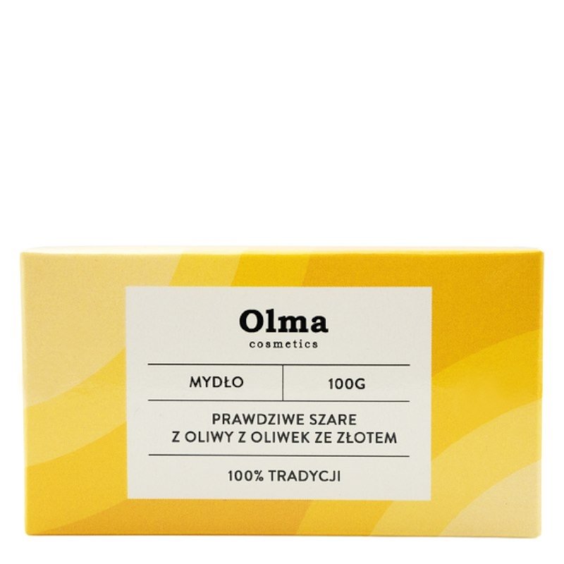 Mydło Szare z Oliwy z Oliwek ze Złotem 100g
