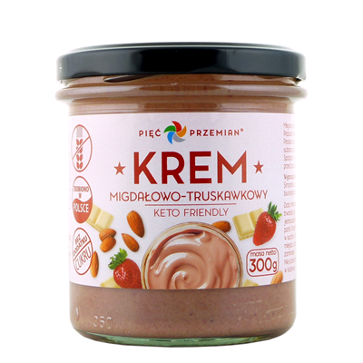Krem Migdałowo-Truskawkowy  300g