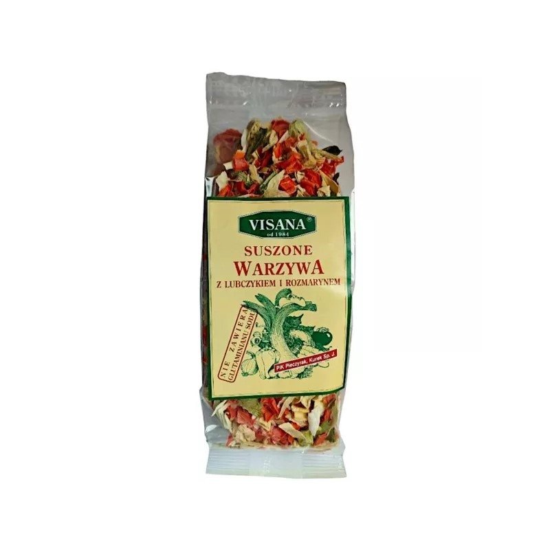Suszone Warzywa z Lubczykiem i Rozmarynem 100g