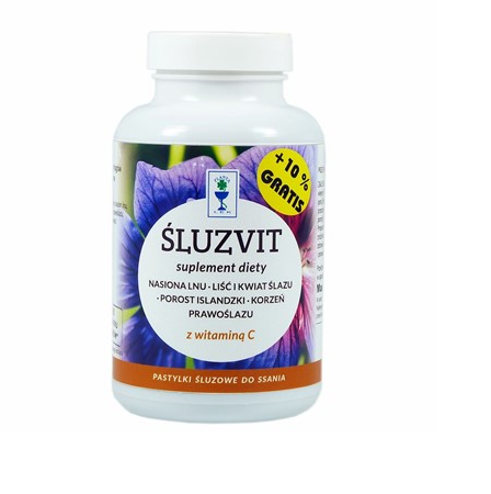Śluzvit Pastylki bez Cukru 160g + 10% gratis