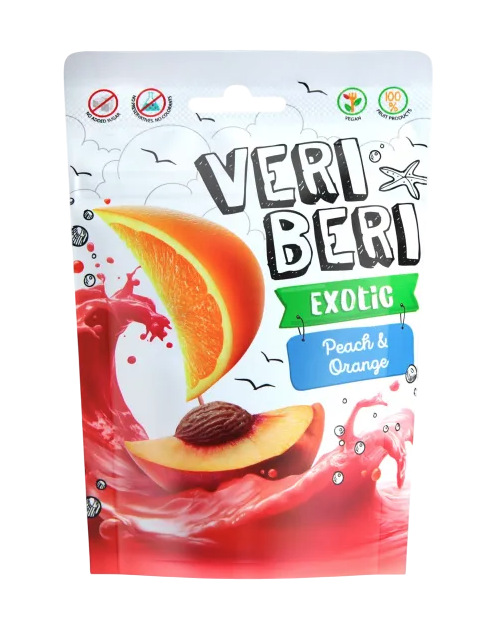 Veri Beri Bezglutenowe Żelki Brzoskwinia Pomarańcza 50g